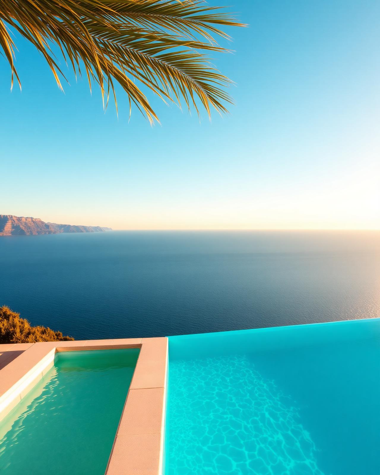 That summer feeling — pool meeting the ocean.