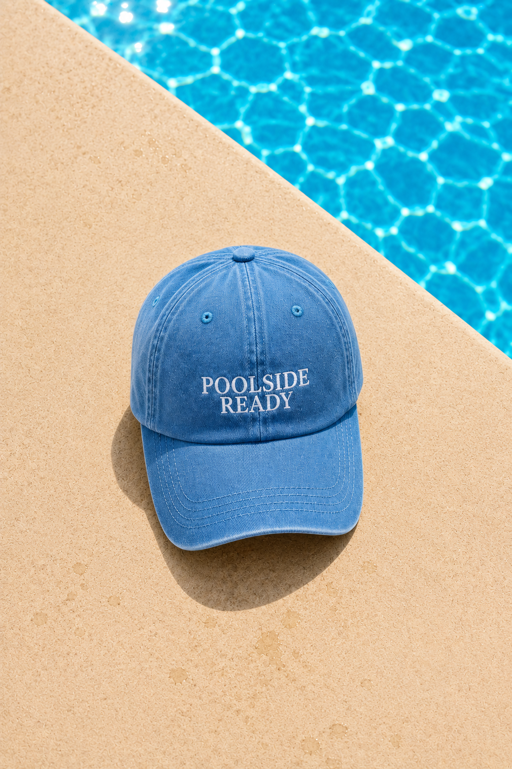 Poolside Ready Cap in blue