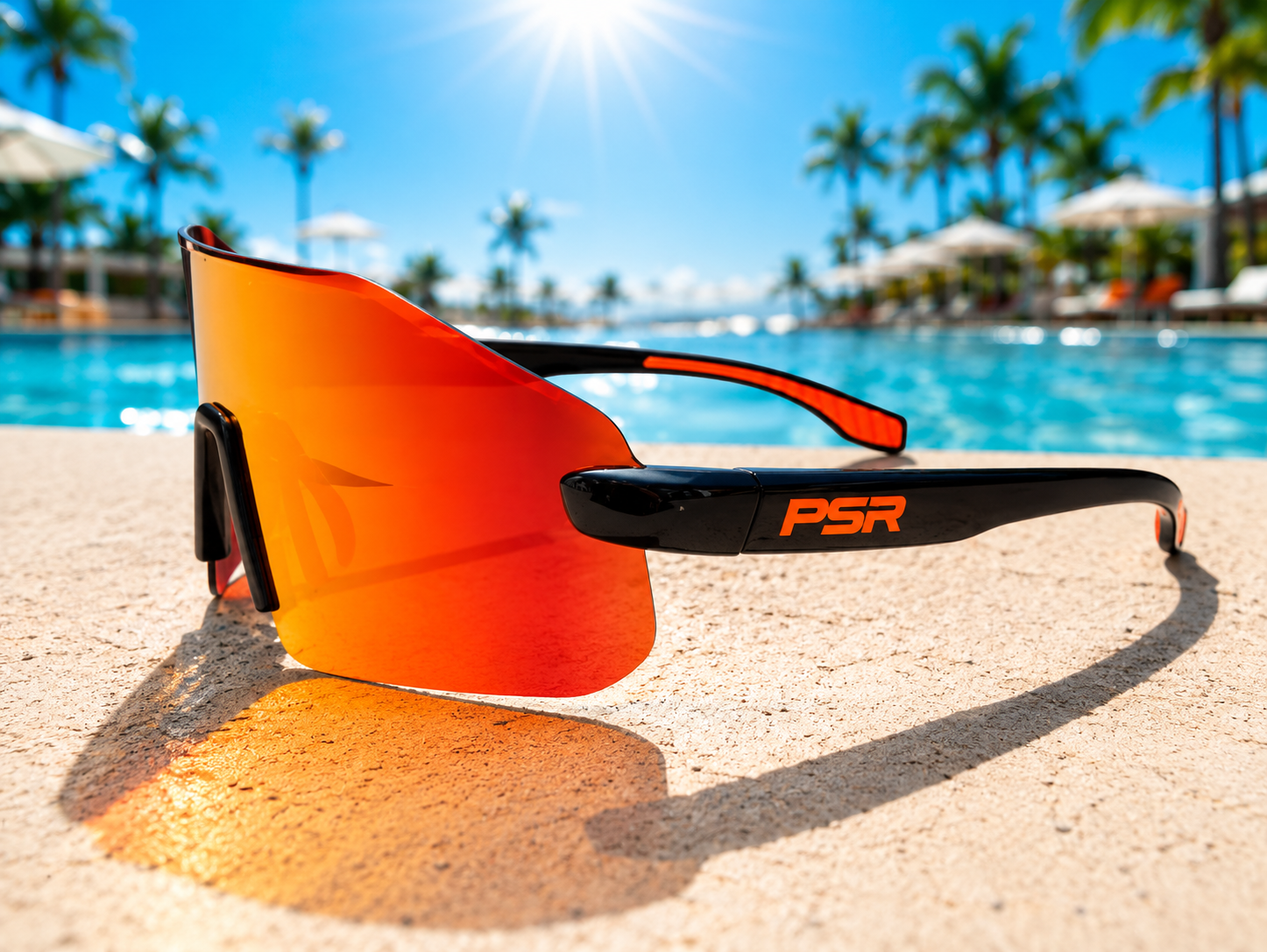 Ready Shades side view at the pool